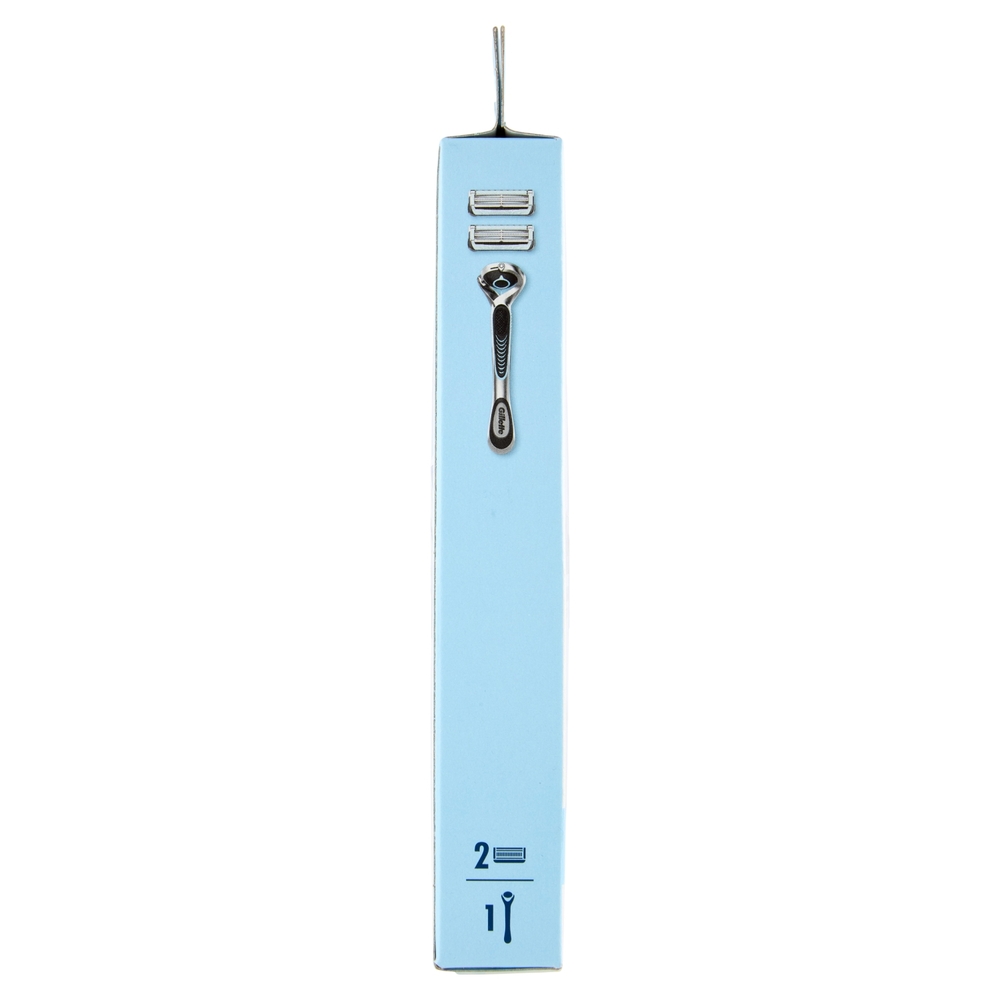 Gillette Skinguard Sensitive Rasoio da Uomo, 1 Manico + 2 Lamette